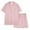 Pink A, variant on Ladies Nightwear Akafmk Women's Pajama Sets, Cotton Pajamas for Women Set, Women's Printed Loose Short-sleeved Shirt Pocket Elastic Waist Pants Pajamas Home Service Suit