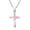 Pink, variant on AeraVida Christian Cross of Faith Inlaid Black Onyx Sterling Silver Religious Ornament Necklace Anniversary Jewelry Gift for Female Accessories