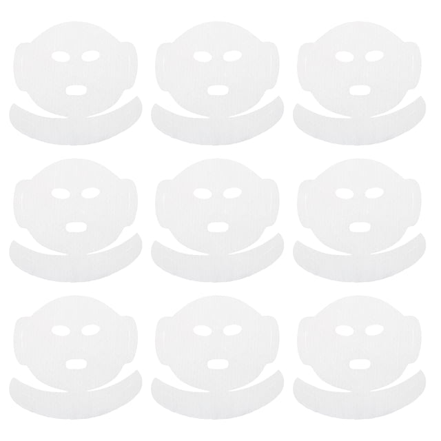 20 PC Máscaras faciales Dispositivo Mascarilla de cuidado de la piel Mujeres Gancho de la oreja Mascarillas faciales Paño