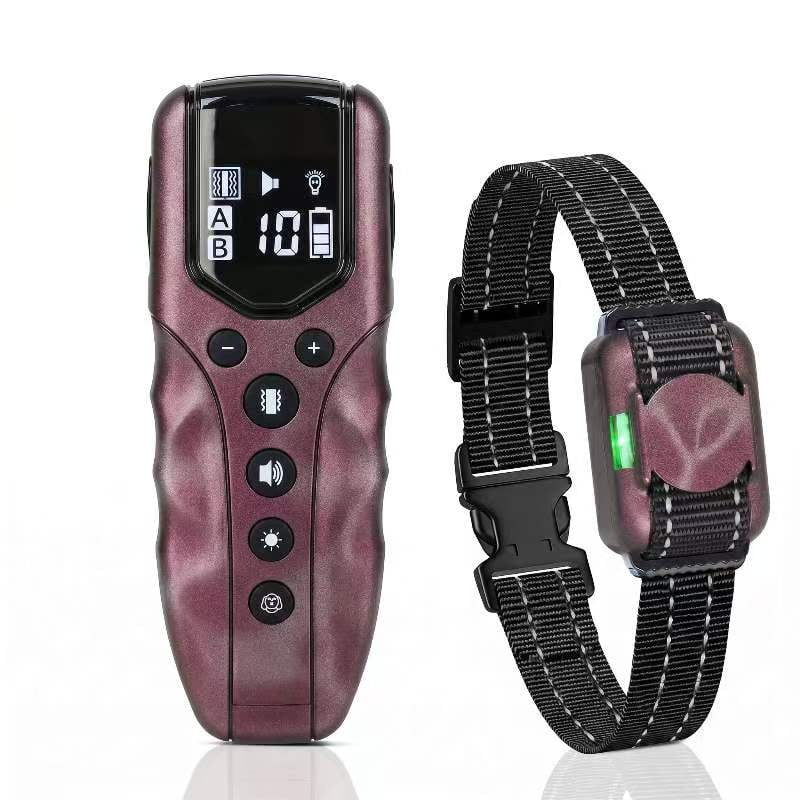 Tiniest Small Dog Shock Collar Lightest Dog Training Collar with 2000ft Remote Tailored for Small Dogs 5-15lbs & Medium Large Dogs Beep Vibrate Shock Lighting Waterproof Rechargeable Purple