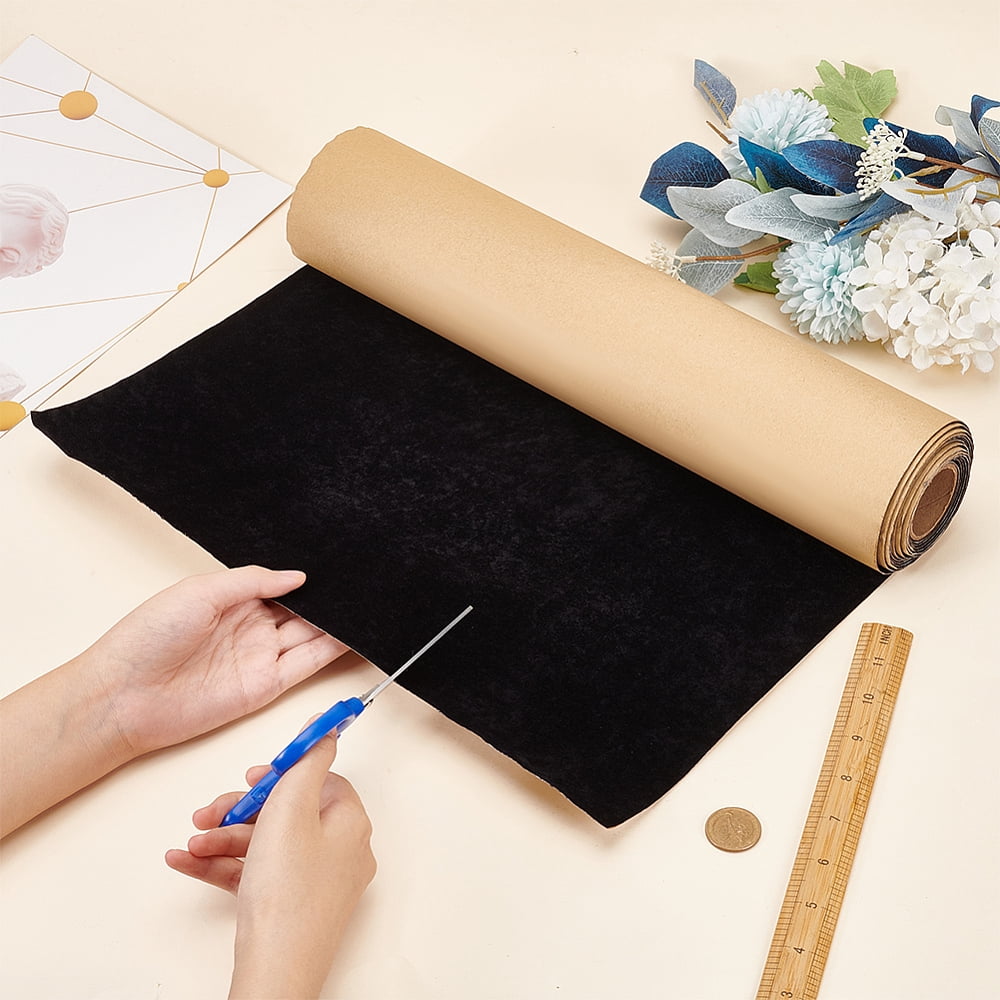 Velet Cloth Self-adhesive Fabric Black 40cm