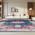 thumbnail image 3 of SAFAVIEH Brentwood Dimas Oriental Area Rug, Navy/Red, 3' x 5', 3 of 12