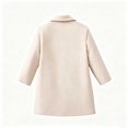 thumbnail image 3 of Dursoulink Wool Trench Coat for Kids Notched Lapel Mid-Long Overcoat with Pockets, Sizes 4Y-15Y, 3 of 9