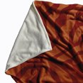 thumbnail image 2 of Simply Daisy Animal Stripe Fleece Throw Blanket, Orange, Oversized Throw, 2 of 4