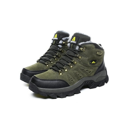 

Ferndule Men s Women s Winter Warm Snow Boots Lace Up Work Hiking Trainer Shoes