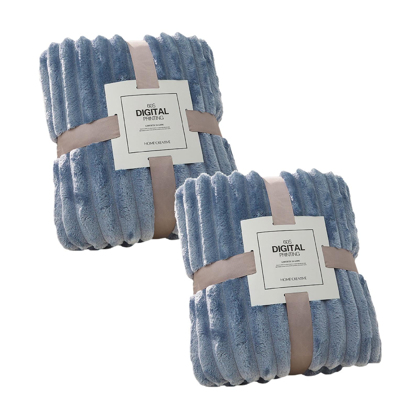 2Pcs Blankets Wool Blankets Lightweight Blankets for Summer and Autumn Wool Blankets for Sofas Blankets for Beds Travel Blankets for All Seasons Blanket Happy 2026!