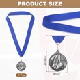 thumbnail image 2 of Uxcell Award Medal, Football Place Medal Trophy with Neck Ribbon Football Party Favor Prize Tin Color, 2 of 7