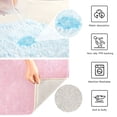 thumbnail image 4 of Toilet Rug U-Shaped Bathroom Rugs Non-Slip Soft Plush Machine Washable Contour Bath Mat Pale Pink 24x20, 4 of 9
