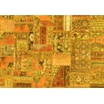 thumbnail image 1 of Ahgly Company Indoor Rectangle Patchwork Yellow Transitional Area Rugs, 6' x 9', 1 of 4