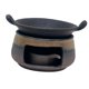 thumbnail image 5 of Calentador de té de cerámica japonesa rústica, portavelas compacto, teteras vintage para té. Estilo B, 5 of 9