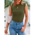 thumbnail image 4 of Remera PRETTYGARDEN de Punto Acanalado con Mangas Cortas M, 4 of 8