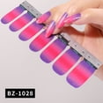 thumbnail image 1 of Juego de pegatinas para manicura, tiras de esmalte de uñas impermeables de Color degradado, decoraciones para uñas, 1 of 8