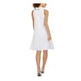 thumbnail image 1 of Calvin Klein Robe Texturée Ligne A pour Femmes, Blanche, Petite, 6P, 1 of 1