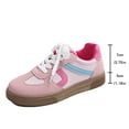 thumbnail image 6 of Pandaie Women's Classic Retro Fashion Sneakers Soft Sole Trendy Platform Low Top Casual Walking Shoes for Daily Wear Walking Outfits Red 8.5, 6 of 8