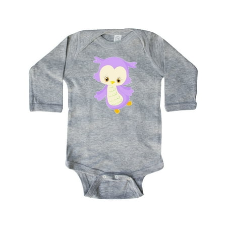 

Inktastic Cute Purple Bird Gift Baby Boy or Baby Girl Long Sleeve Bodysuit