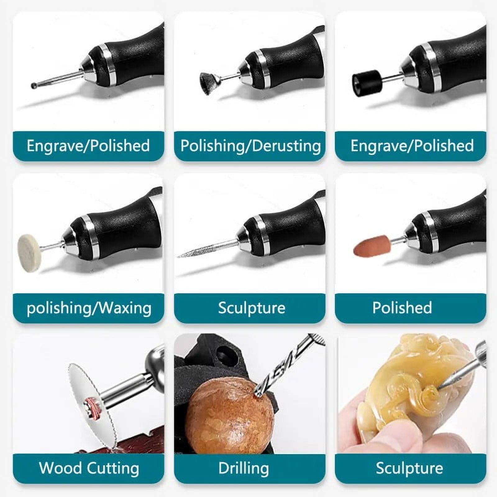 Momihoom Rechargeable Cordless Electric Micro Engraver Pen Engraving Tool Kit for Metal Glass Ceramic Plastic Wood Jewelry