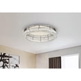 thumbnail image 4 of Monroe LED light Chrome Flush Mount Clear Royal Cut Crystal, 4 of 9