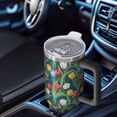 thumbnail image 6 of 40oz Pioneer Flower Floral Print Pattern Insulated Tumbler with Handle, BPA-Free Leak Proof Lid and Straws, Double Wall Vacuum, Hot 12h/Cold 34h, 6 of 6