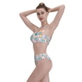 thumbnail image 6 of Picia Colorful Cute Pig Women's High Waisted Bikini Scoop Neck Swimsuit Two Pieces Bathing Suit-XX-Large, 6 of 8