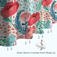 thumbnail image 6 of Pioneer Flower Floral Print Pattern Shower Curtain 72"x84" ,Bathroom Decorative Shower Curtains Set with 12 Hooks,Modern Waterproof Washable Shower Curtain, 6 of 6