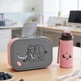 thumbnail image 1 of EGNMCR Kitchen Gadgets, Kitchen Accessories, Kitchen Utensils Cute Kids' Lunch Box And Water Bottle Set 4-Compartment Plastic Lunch Box Microwave-Safe Lunch Box Plastic Lunch Box Water Cup Set, 1 of 6
