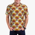thumbnail image 2 of Salouo Cartoon Sunflowers for Men's Short Sleeve Polo Shirts,Polo Shirts for Men Performance Short Sleeve Golf Shirt Athletic Casual Collared T-Shirt-3X-Large, 2 of 8