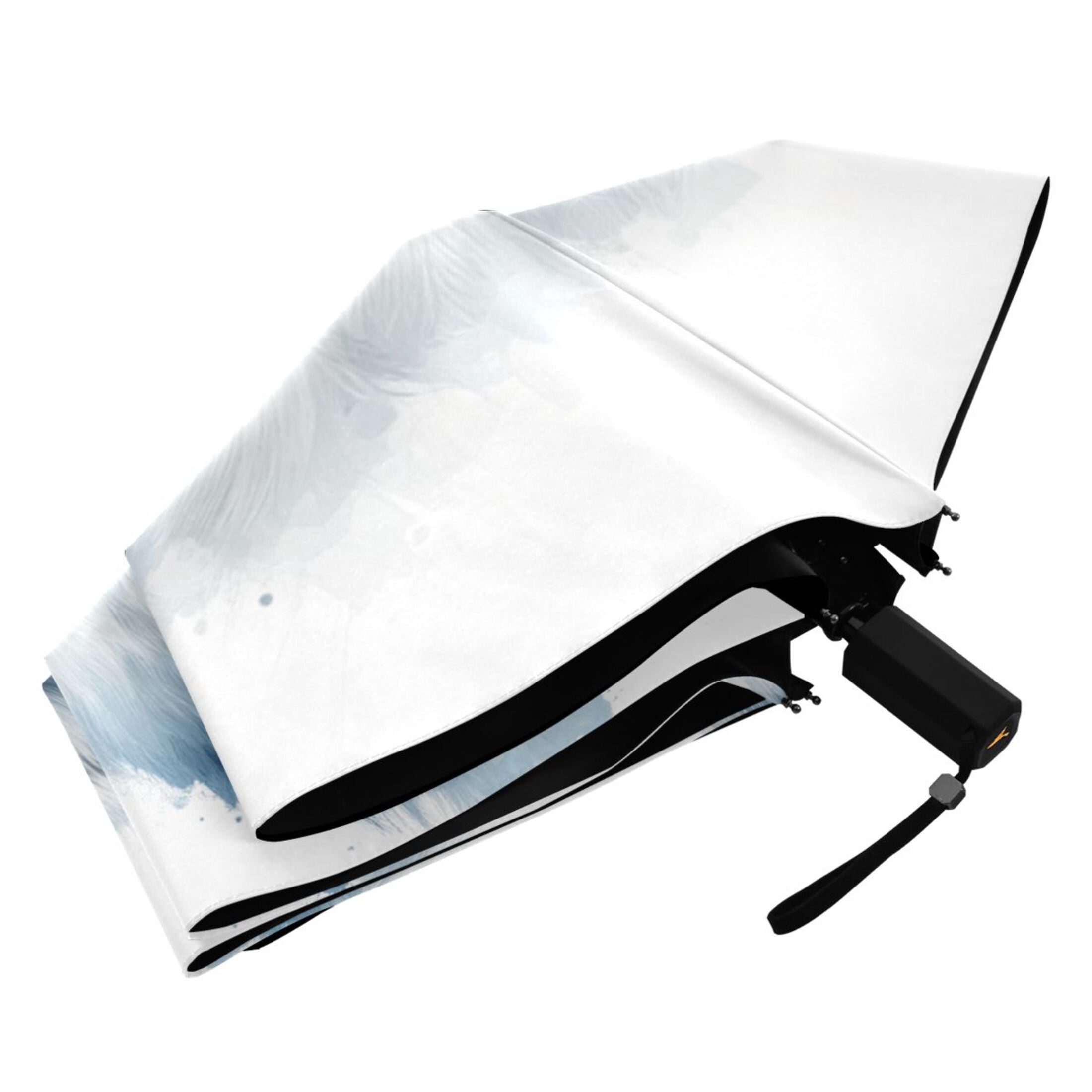 Compact Sun Umbrella Windproof Travel Umbrellas for Rain Strong Portable UV Protection Alaskan Malamute Dog