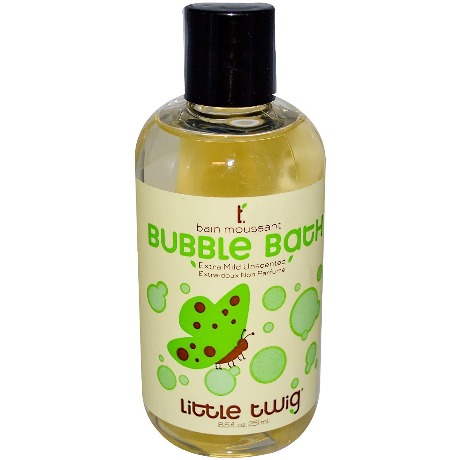 Bubble Bath, Extra Mild Unscented, 8.5 oz, Little Twig