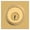 Gold, variant on Baldwin SCCSD044 Contemporary Square Single Cylinder Keyed Entry Deadbolt - Brass