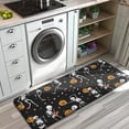 thumbnail image 3 of Black Halloween Dancing Skeletons Kitchen Rug Mat,Kitchen Runner Rugs Non Skid Washable,Decorative Kitchen Floor Mats for Kitchen,Sink,Laundry,17"x47.2", 3 of 7