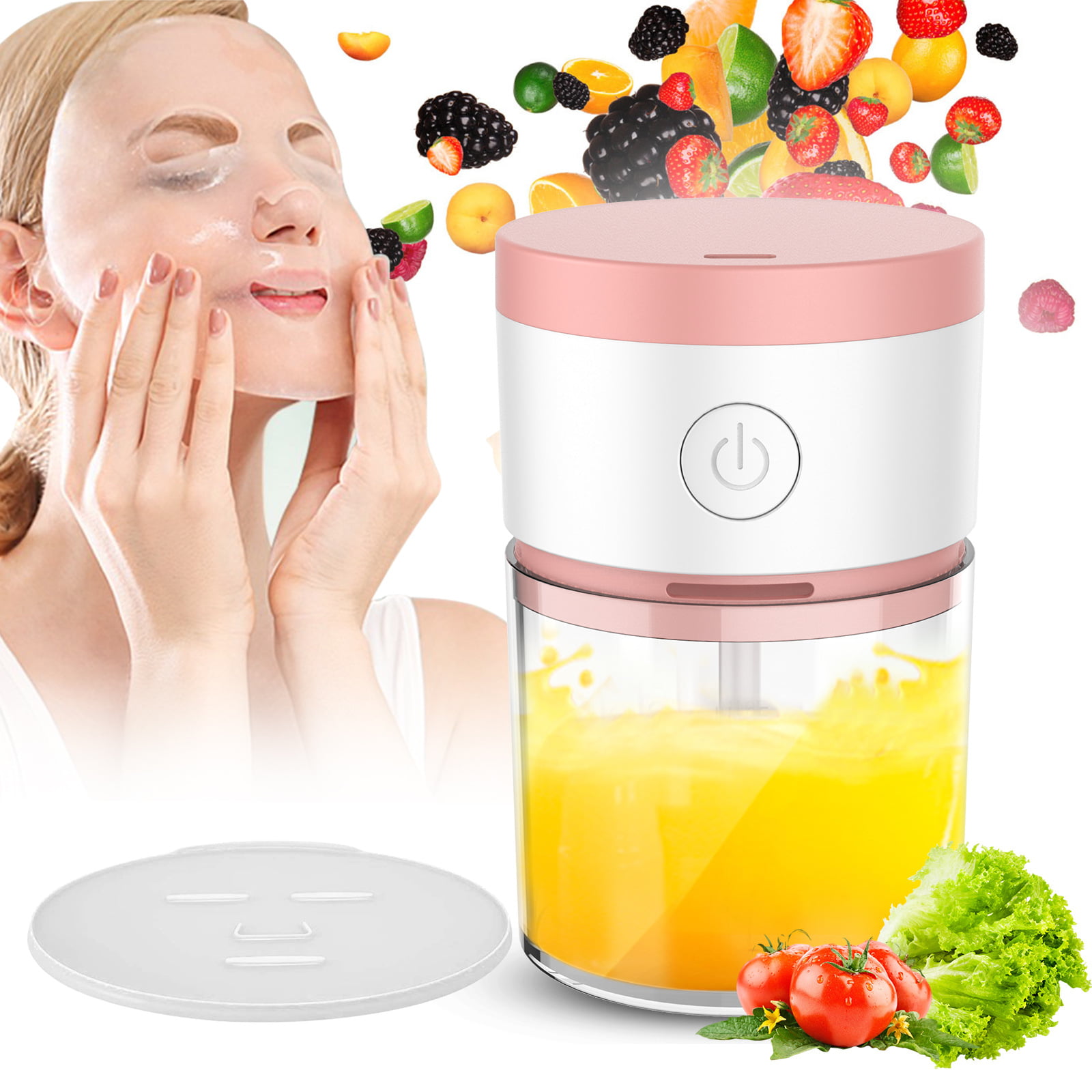 Face Mask Maker Machine Kit With 32 Compressed Mask Sheet Fruit Vegetable Diy Automatic Facial