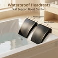thumbnail image 5 of 73" x 48" Whirlpool Bathtub for 2-Person with 8 Hydro Massage Jets & Chromatherapy LED Lights, 1HP UL Certified Pump, 3-Sided Apron Acrylic Soaking Tub, Left Drain, 110 Gallons, White, 5 of 42