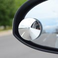 thumbnail image 4 of 2x Grand Angle Miroir Fixation Stick-On Rond Aveugle Tache Vue Latérale Camion Voiture RV, 4 of 8