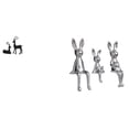 thumbnail image 1 of Estatua de reno,Estatua de reno negro,decoración del hogar,arte y artesanía,Escultura de figura,Estatua sentada Figura Escultura Adorno,Estatuas de conejos en miniatura para decoración de, 1 of 8