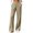 Khaki, variant on Elastic Waist Sweatpants for Women Drawstring Lounge Trousers Casual Athletic Long Pants with Pockets Travel Wear