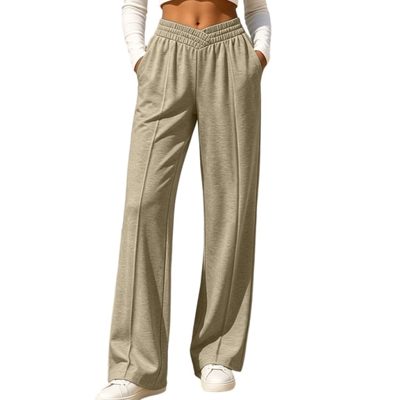 AloohaidyvioNo Boundaries Womens Wide Leg Sweatpants Baggy Fall Lounge Sweat Pants Wide Leg Pants with Pockets