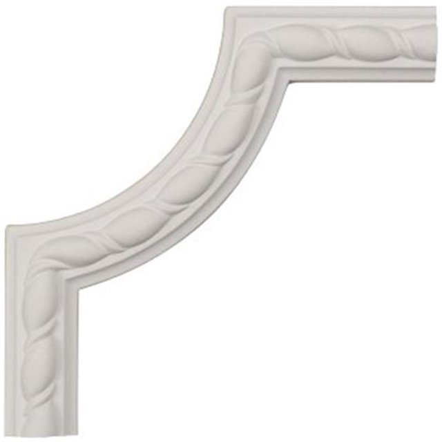 Ekena Millwork PML06X06BU 6 In. W X 6 In. H X .62 In. P Architectural Bulwark Rope Panel Moulding Corner