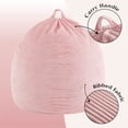 thumbnail image 5 of Urban Shop, Ribbed Compressed Foam Kids and Teen Chair, Daylily Pink, 5 of 9