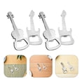 thumbnail image 1 of AURARMLET 4Ud Llaveros Abrebotellas Duraderos De Aleación Con Violín Y Guitarra Para Bebidas, 1 of 6