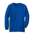 thumbnail image 2 of Essential Basic Kids Regular Fit Youth Long Sleeves Tshirt - Royal,Navy,M, 2 of 3