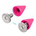 thumbnail image 4 of Unique Bargains 100 Sets Cone Spikes Studs 7x10mm Studs and Spike Screw Back Rivet Rose Red, 4 of 4
