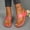 Pink, variant on Flip-Flop Wedge Slides for Women Summer Ethnic Cut-Out Boho Slip On Slides Comfortable Womens Flip Flops for Office Walking Travel Brown 7.5
