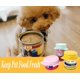 thumbnail image 2 of Paquete de 3 tapas para latas de comida para perros y gatos oso de fresa tapas elásticas de silicona tamaño universal reutilizable, 2 of 6
