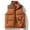 Brown, variant on dzxyzu Men's Winter Quilted Vest Padded Puffer Jacket Warm Casual Waistcoat Outerwear Black