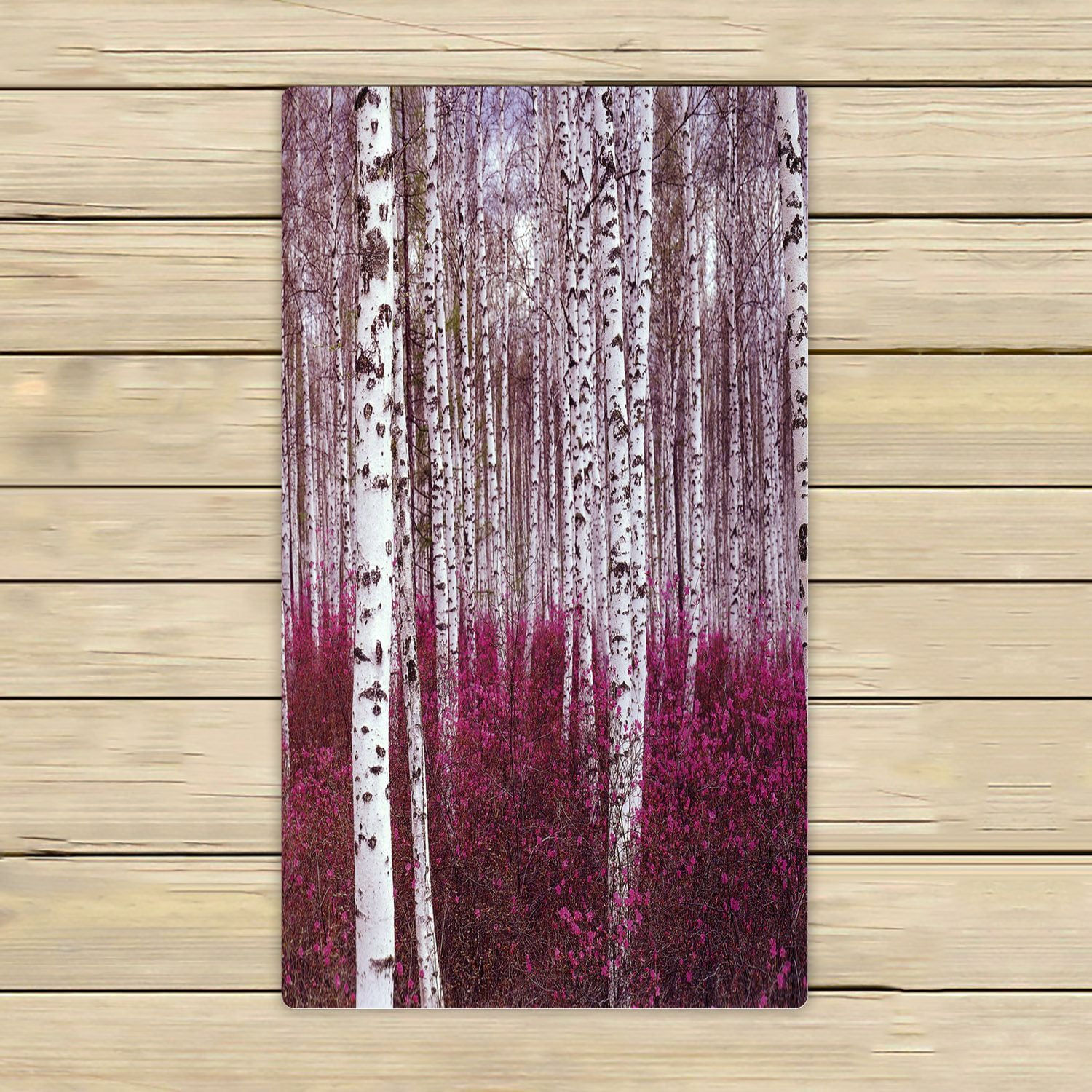 ZKGK Birch Tree Hand Towel Bath Towels Beach Towel For Home Outdoor