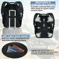 thumbnail image 4 of SINVICKO 18.4 Inch Laptop Backpack, Extra Large Travel Backpack with USB Charger Port for Men Women, 60L Big Capacity Heavy Duty Computer Bag TSA Friendly RFID Anti Theft Pocket Backbag, 4 of 7