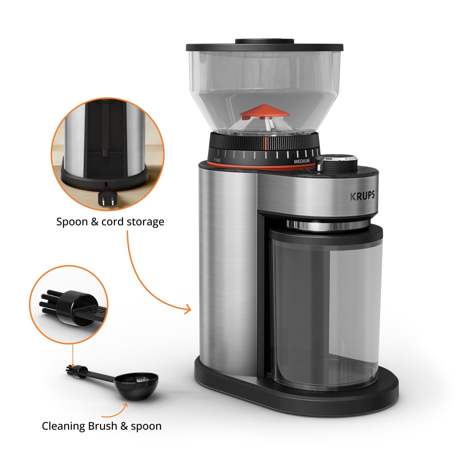GX450, Burr Coffee Grinder, Efficient and Uniform Grinding Results