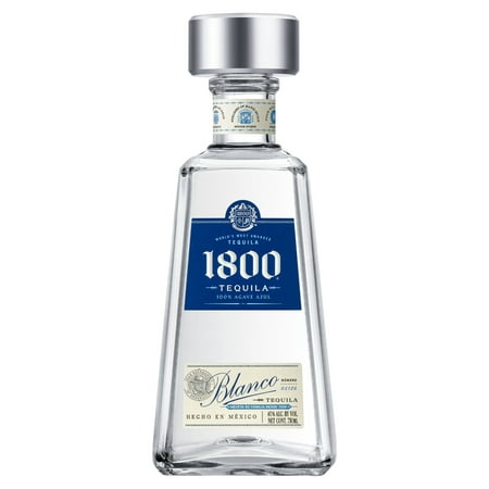 1800® Tequila Blanco, 40% ABV, 80 Proof, 1 Count, 750 ml Glass Bottle