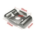 thumbnail image 3 of Double Pole Pad Fence Bracket Fixings Type Pole Pad Fence Clamp Metal Sheet Clamp For Fixing Fence Pads Photo Clips Glass to Glass Clamp 180 Welding Clamp Set F Clamps Heavy Duty Clips for V Nail, 3 of 4