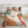thumbnail image 2 of Homewish Botanical Flowers Leaves 2pcs Bedding Comforter Set For Children Teens Adults,Abstract Minimalist Stripes Twin Comforter Sets,Vintage Aesthetic Breathable Bedding Set, 2 of 8